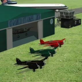 De Havilland Fighter Aircraft 3d model