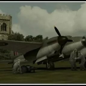 Vintage Aircraft Dehaviland Aerospace 3d model
