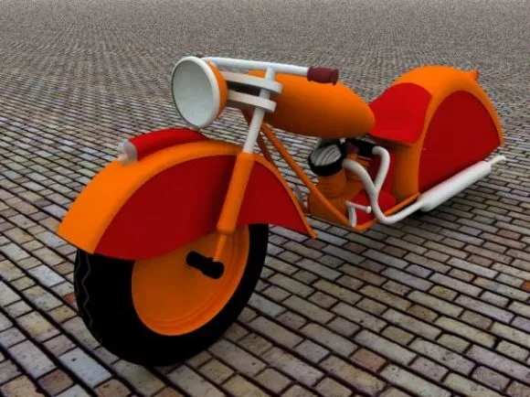 Chopper Bike Concept 3d model Chopper Bike Concept 3d model