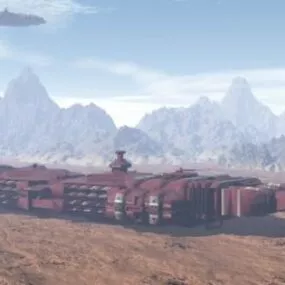 Space Cargo Station 3d model