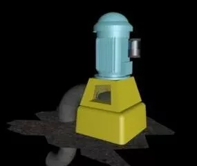 Deep Well Electric Pump 3d model
