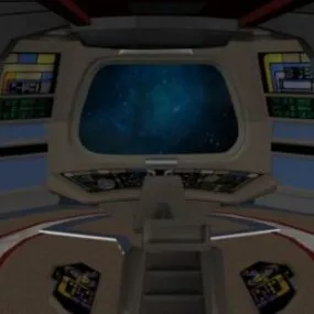 Space Shuttle Controller Cabin 3d model