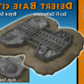 Desert City Building 3d model
