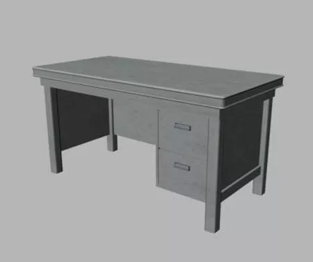 Antique Study Desk 3d model Antique Study Desk 3d model