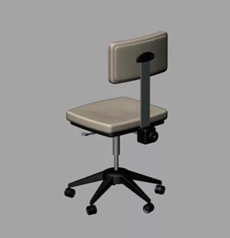 Asian Taishi Chair Black Wood 3d model