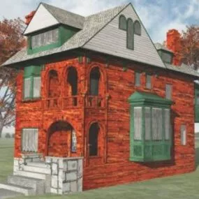 Detroit Country House 3d model