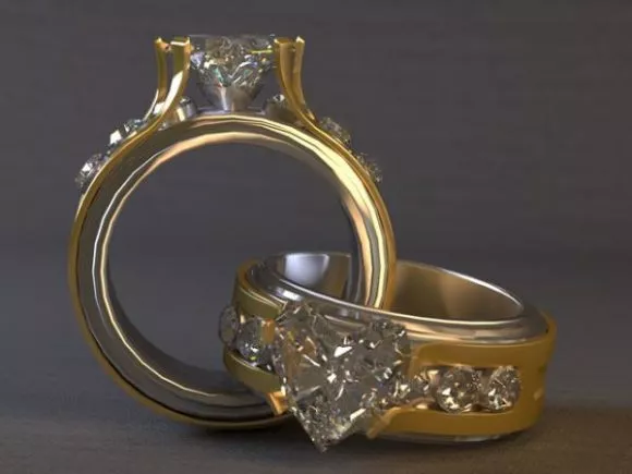One Gold Ring 3d model
