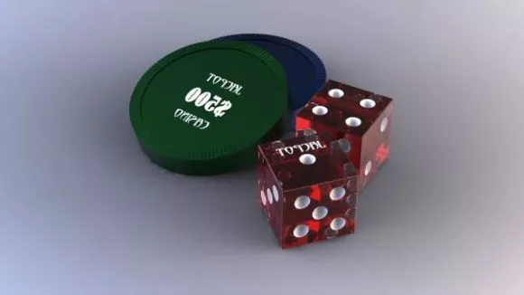 Golden Coin Stack 3d model