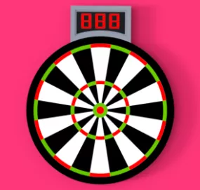 Circular Dartboard Sport Game 3d model