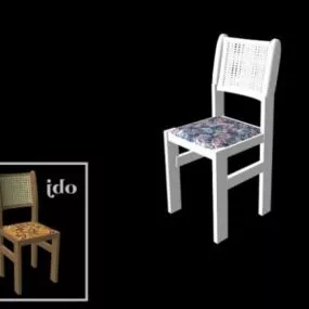 Wooden Dining Room Chair 3d model