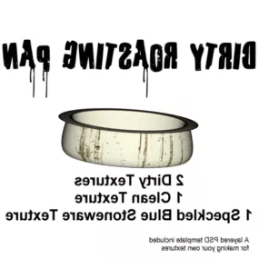 Dirty Pan Kitchen Pan 3d model