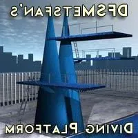 Diving Platform Tower 3d model