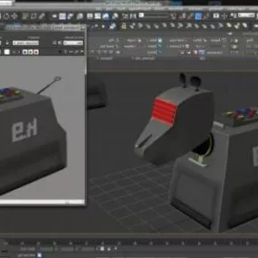 Futuristic Dog Robot 3d model