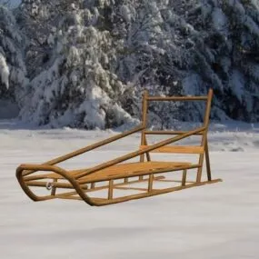 Dog Sled Transport 3d model