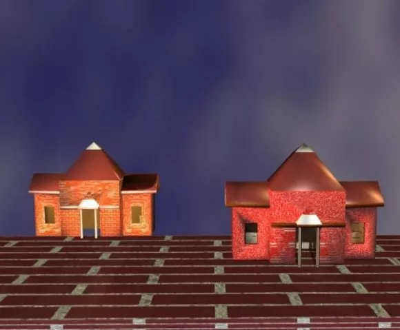 Guest Cottage House 3d model