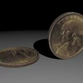 Dollar Coin 3d model