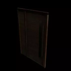 Old Rustic Single Door 3d model