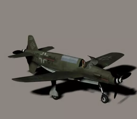 Fighter Aircraft Dornier 335 3d model Fighter Aircraft Dornier 335 3d model