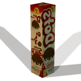 Dots Food Package Box 3d model
