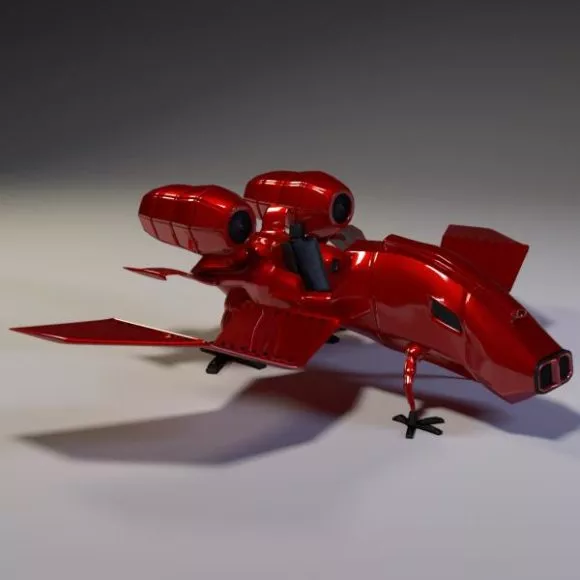 Light Airplane Diamond Da40 3d model