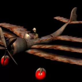 Plane Vehicle Dragonfly Shape 3d model