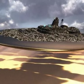 Zeppelin Battleship 3d model
