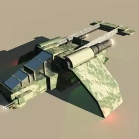 Dropship Futuristic Spacecraft 3d model