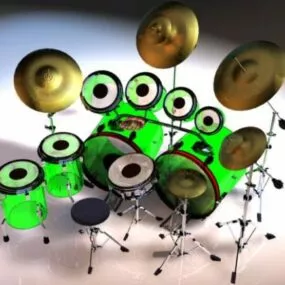 Drum Kit Set 3d model