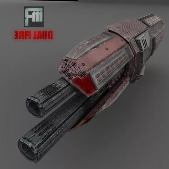 Fantasy Set Gaming Weapon 3d model