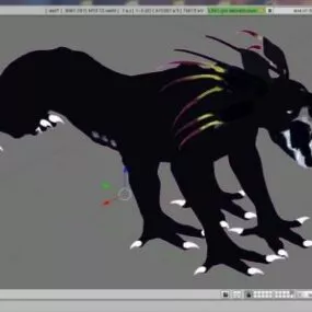 Dog Evil Animal Character 3d model