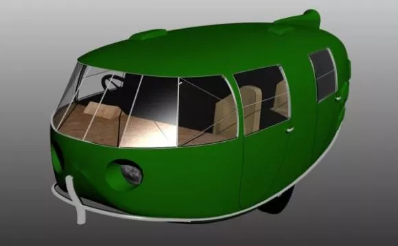 Classic Fire Engine Car 3d model