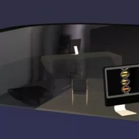 Scifi Showroom Furniture 3d model