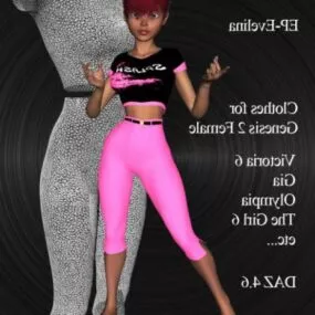 Cartoon Beauty Girl Character Elina 3d model