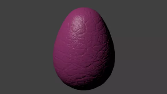 Easter Egg Purple Color 3d model Easter Egg Purple Color 3d model