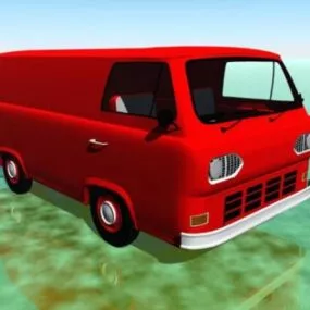 Vintage Van 3d model