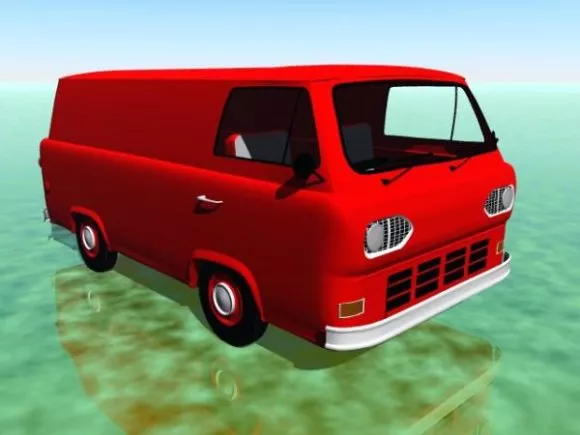 Vintage Van 3d model Vintage Van 3d model