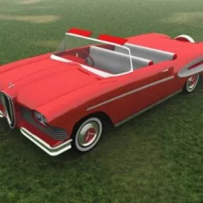 Vintage Car Edsel Citation Convertible Car 3d model