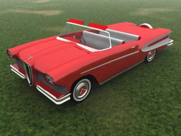 Classic Convertible Car Cobra 3d model