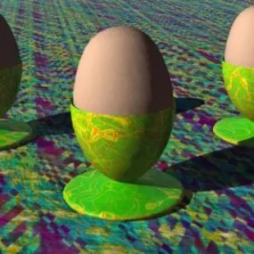 Egg Cup Decoration 3d model
