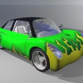 Dx Racing Cartoon Car 3d model