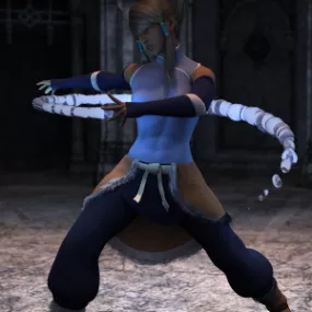 Girl Character Legendary Game 3d model