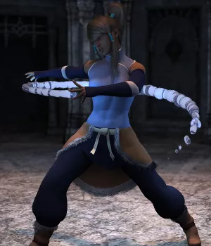 Arena Ring With Cartoon Character 3d model