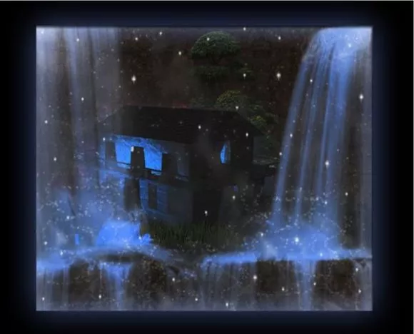 Waterfall Landscape 3d model