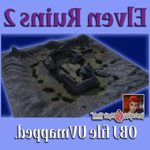 Ruins Terrain Landscape 3d model Ruins Terrain Landscape 3d model