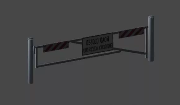 Access Gate 3d model Access Gate 3d model