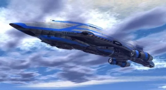 Battlecruiser Futuristic Aircraft 3d model Battlecruiser Futuristic Aircraft 3d model