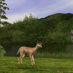 Hill Landscape Environment Scene 3d model