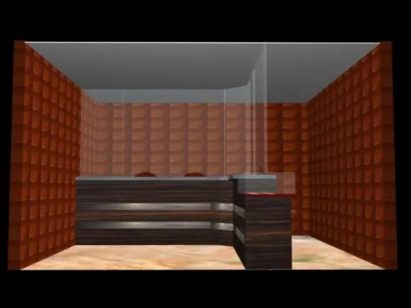Society Isometric Room With Furniture 3d model