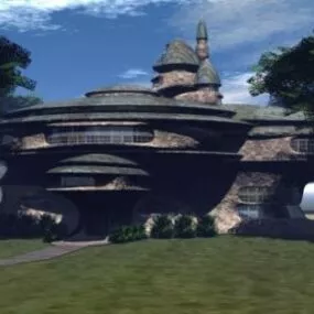 Scifi Housing Building 3d model