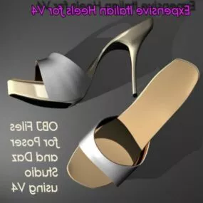 Italian Fashion Heels 3d model